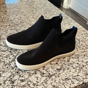 Black Slip-On Ankle Booties- Rothy’s